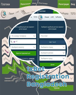 Register 1xbet account